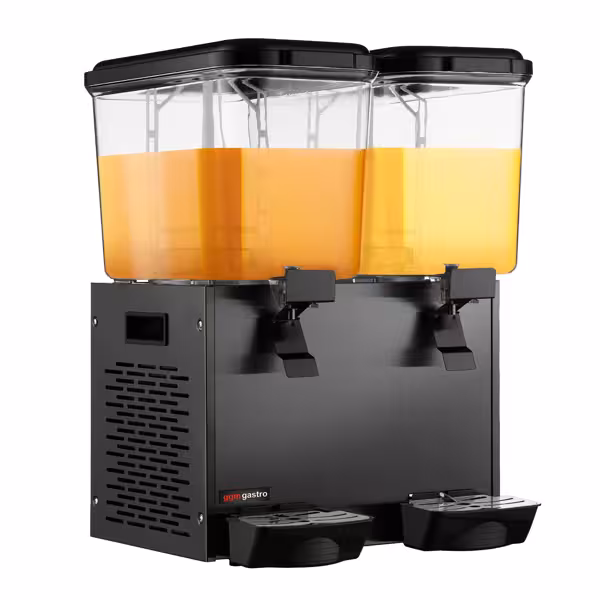 Sapdispenser - 2x18 liter - 600W - zwart - incl. afdruipschaal