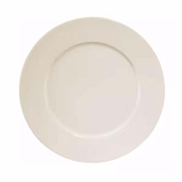 (12 stuks) PERA Creme - bord - teller - vlak - porselein - Ø300mm - crème