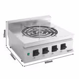 Cuisinière à gaz Kadayif - 10 kW - 1 brûleur