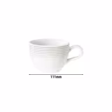 (6 pieces) SELTMANN WEIDEN | Porcelain Coffee Cups Blues – Sage Green, Tulip Design – 180 ml – Dishwasher Safe