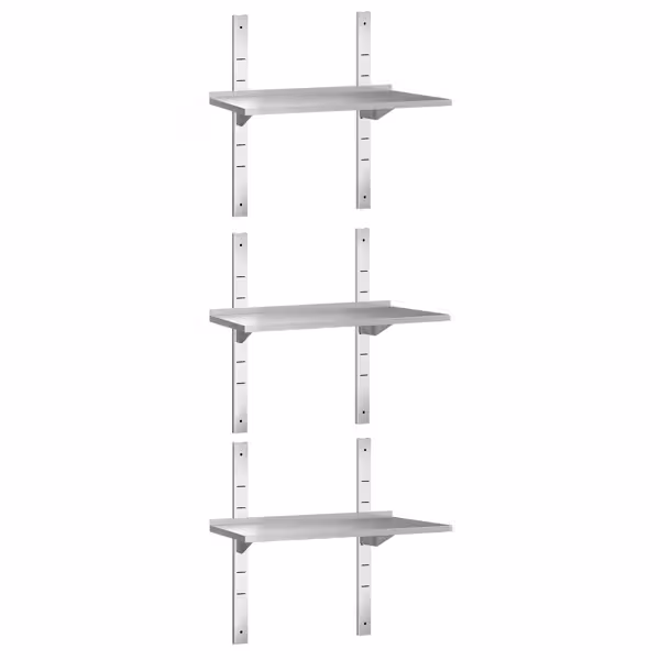 3-laags RVS wandplank PREMIUM - 800x400mm