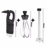 Blender ręczny włącznie ramieniem miksującym 500 mm i trzepaczką - 650 W - płynna regulacja prędkości	