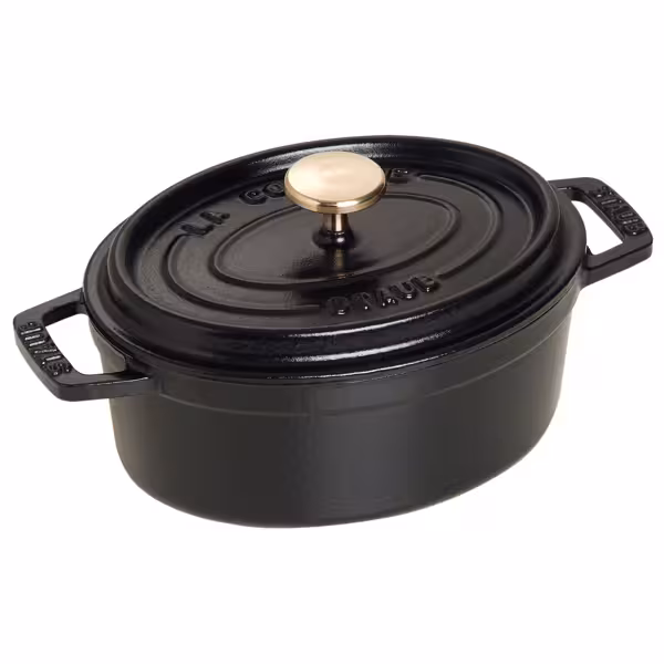 STAUB | LA COCOTTE - Kookpot - Ovaal - 150mm - Gietijzer - Zwart