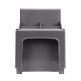 Cestello per posate - 450x200x200mm - 8 scomparti - senza maniglie - Grigio