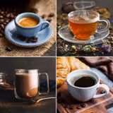 Μηχανή ζεστών ροφημάτων με 3 δοχεία σκόνης - 2,5 kW - Ψηφιακή - Μαύρο