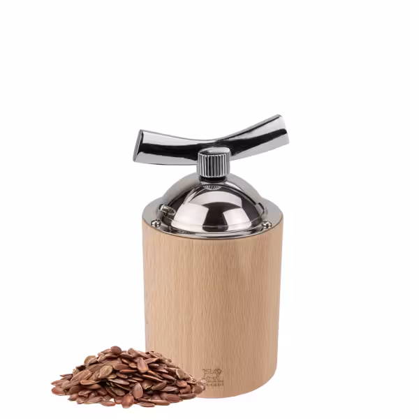 (6 Stück) PEUGEOT | ISEN - Leinsamenmühle - Holz - Natur - Höhe: 130mm