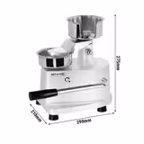 Manuelle Hamburgermaschine - Ø 100 mm - Silber