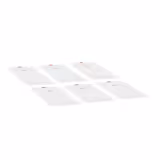 (6 db) Polipropilén GN 1/4 fedő - Magasság: 14 mm - 265x162 mm - tejfehér/opálos