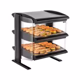 Commercial Heated Display Cabinet – 710 mm – 1.02 kW – with 2 Shelves – Shelves Separately Controllable – LED Lighting