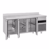 Koelwerkbank PREMIUM - 1865x700mm - met 3 deuren - opstand