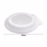 (24 piezas) Tapa reutilizable con abertura para beber - transparente - adecuada para vasos de 300-500ml
