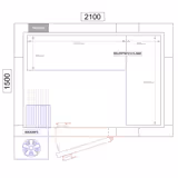 Scaffale in alluminio anodizzato - Composizione a L (angolare) - Profondità: 460mm - 4 (REGOLABILI) ripiani - Portata: 600kg per ripiano