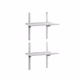 Étagère murale ECO en inox - 1000 × 400 mm - avec 2 étages