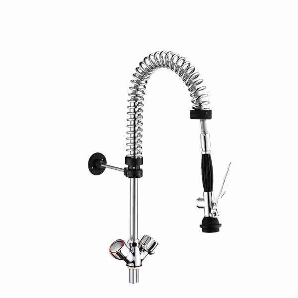 Pre-Rinse Spray Mixer Tap ECO – Wall-Mounted - Hot & Cold - Twin Mixing Valves - 1/2" Inlet