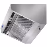 Commercial Wall-Mounted Extraction Canopy - with Motor - 1200mm - Speed Controller, Baffle Filters & LED Lighting