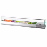 Countertop Prep Well / Refrigerated Topping Unit PREMIUM PLUS - 1976x413mm - 8x GN 1/3