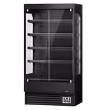 Estantería refrigerada de pared - 1002 mm - 440 litros - con iluminación LED, 2 puertas de cristal y 4 estantes