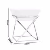 Etagerie / Bufféställ - inkl. 1 melaminskål - vinkelformad