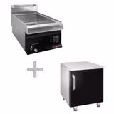 Countertop Bain Marie - GN 1/1 - 1,2 kW - incl. Substructure with 1 door - with Drain Tap