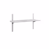 Mensola a parete in acciaio inox PREMIUM - 1500x300mm - con 2 ripiani