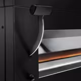 Electric Commercial Bakery Deck Oven with Steam Injection - Touchscreen Controls - 2 Baking Chambers - Black - with Prover Cabinet & with Hood