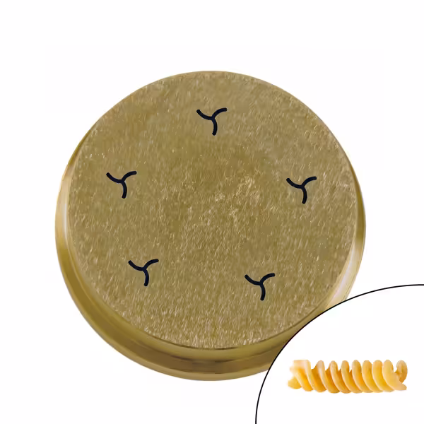 Brass Pasta Die (Bronze Finish) - Fusilli - 9mm - Ø 57mm - compatible with NMF8N, NMF13N
