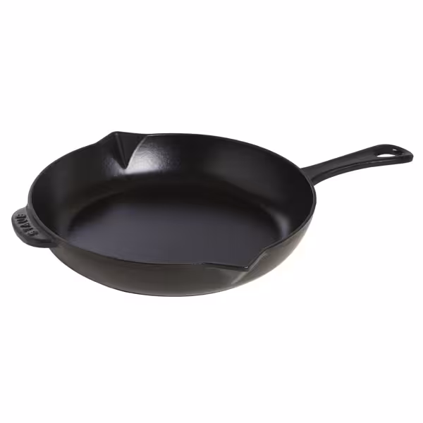 STAUB | PANS - Koekenpan met schenktuit - Ø 260mm - Gietijzer - Zwart