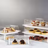 (6 pcs) Couvercle de présentation - GN 1/1 - Polycarbonate - 530x325mm - Hauteur:95mm