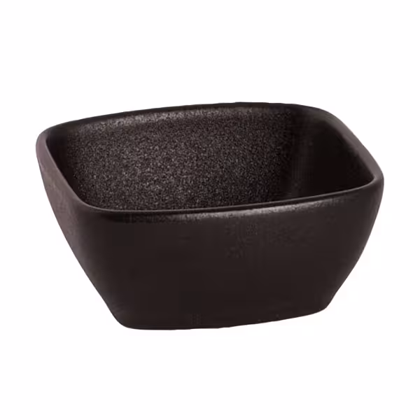 (8 pcs) Bowl - Universe - Porcelain - 125ml - square - 80x80mm - Black