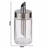 (6 adet) Dozaj Borulu Şekerlik - Cam - Ø60mm - Yükseklik: 145mm