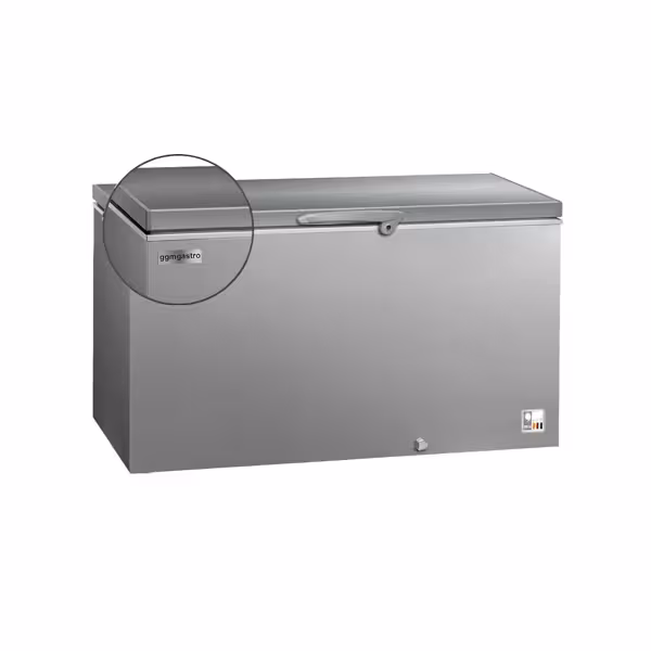 Congélateur - 1500 mm - 466 litres - Couvercle en inox - Inclus : paroi de séparation        