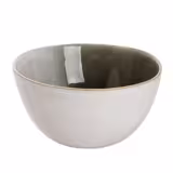 (6 pcs) Dessert Bowl - Nordic - Stoneware - 900ml - round - Ø 150mm - Green/White