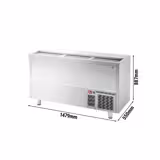 Frigo a pozzetto professionale per bibite - Acciaio inox - 445 Litri