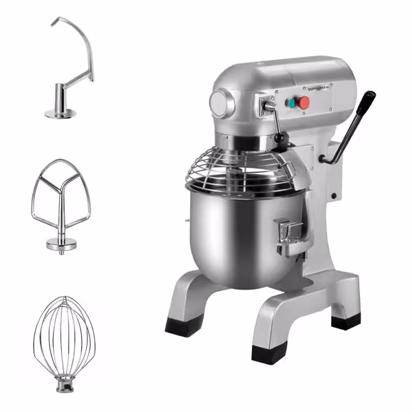 Planetenrührmaschine - 10 Liter - 450 Watt - inkl. 3 Rühraufsätze