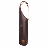 (6 pieces) KARLOWSKY | Professional Leather Bib Apron X‑Style Cross‑Back – Mocha - 600×820 mm