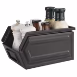 (6 pcs) Bocal alimentaire avec couvercle - INDUSTRIEL - 2,40L - Couvercle noir