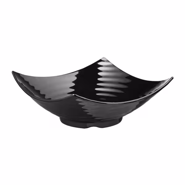 (6 stuks) Kom - GLOBAL BUFFET - Melamine - 3 liter - 325x325mm - Zwart