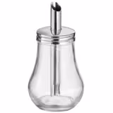 (6 قطع) موزّع سكر - زجاج - ستانلس ستيل - 250 ml - الارتفاع: 150 mm - بفوهة صب