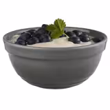 (6 stuks) Schaal - EMMA - Melamine - 0,5L - rond - Ø140mm - stapelbaar - Grijs