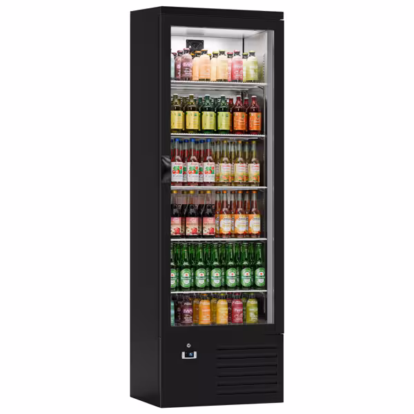 Lasiovikylmäkaappi - 280 L - 1 lasiovi ja LED-valaistus