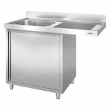 Lavello armadiato con vano lavastoviglie - 1200x700mm - con 1 vasca a sinistra