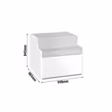 Kassa-sectie & voor KUI-G serie - 998x985x845mm - RVS werkblad - gelakt