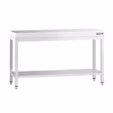 Paslanmaz Çelik Çalışma Tezgahı - PREMIUM- 1400x700mm - Sırtsız alt raflı