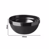 (6 szt.) Miseczka - CASUAL MAXI - Melamina - 0,15l - Ø 105mm - Czarny