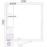 Étagère de base en aluminium - 1315 x 1800 mm - Capacité de charge : 600 kg