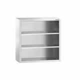 Väggskåp i rostfritt stål PREMIUM - 800x400 mm - utan skjutdörr - 1 000 mm hög