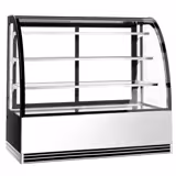 Vitrine de pastelaria refrigerada - 524L - 1500mm - Vidro duplo - com 3 prateleiras de vidro - portas traseiras deslizantes - para pastelaria
