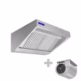 Hotte murale avec moteur - 1000 mm - Régulateur, filtre et lampe