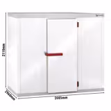 Cella frigorifera TN - 2080x2960mm - 10,51m³ - con pavimento - pannello 80mm