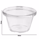 (6 kusů) Misky na dipy - sada 12 kusů - PET - 40 ml - Ø 60 mm - průhledné